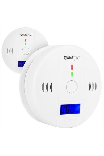 Selgot Smoke and Carbon Monoxide Detector, Size 10 x 10 x 3.7 cm