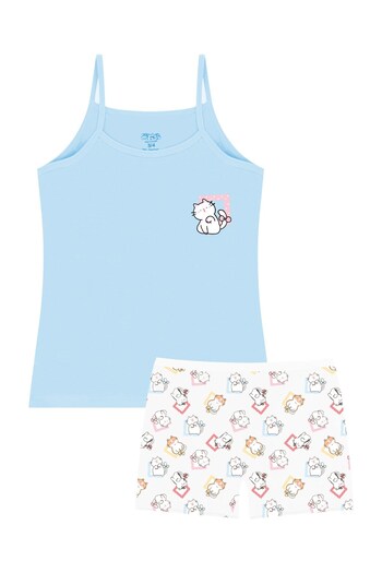 Öts Tricou pentru fetiță Boxer Lycra Ecru Girl (96% bumbac - 4% elastan)