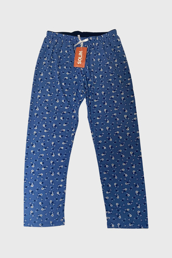 nasbina Pantaloni de pijama Milan fără buzunare cu model floral pentru femei