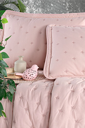 Clasy Aspendos Powder Double Microfiber Bedspread