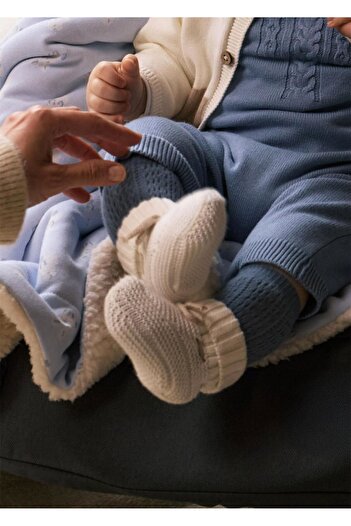MAYORAL Baby Knitwear Booties Ecru 9970