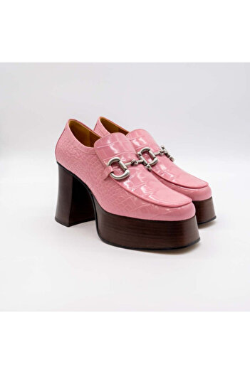 Gucci CROCODILE PLATFORM WITH HORSEBIT