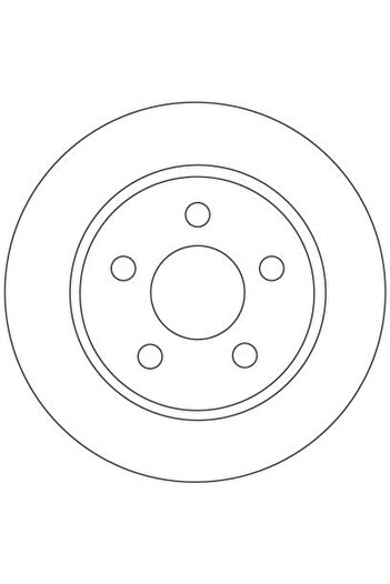 TRW Brake disc FORD FOCUS II (DA_ HCP DP) 2004-2012