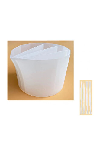 OEM 5-piece set, measuring cup and 4 craft mixing sticks, 220 ml, 5.5 x 8 x 9 cm