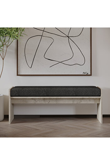 İNARCH DİZAYN Pearl Bench – Modern Tasarım Antre, Mutfak, Yatak Odası, Balkon Oturma Bankı, Traverten Desen