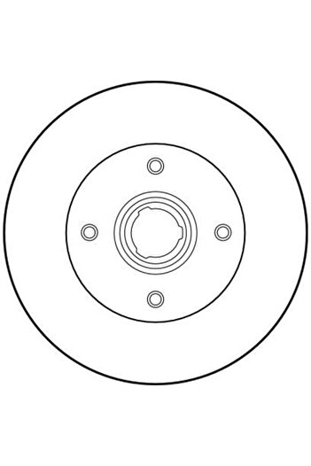 TRW Brake disc VW GOLF II (19E 1G1) 1983-1991