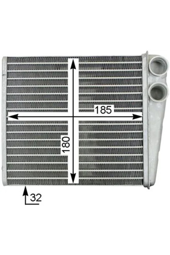MAHLE Cabin heater heat exchanger SKODA (SVW) OCTAVIA hatchback (913) 2007-2017