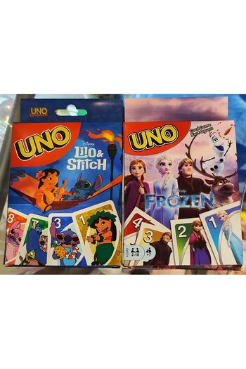 ada çanta kırtasiye Uno Playing Card (2 Pieces) (with Stitch-Frozen Figures)