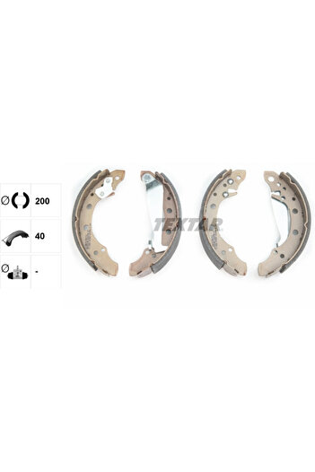 TEXTAR Set saboti frana VW (SVW) SANTANA VISTA (345) 2008-2014