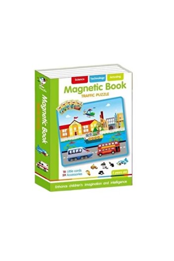 OEM Magnetic Book with Vehicle Puzzle, Educational and Interactive Game with 18 Models and 59 Accessorie