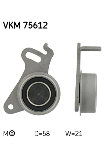 SKF Timing belt tensioner pulley MITSUBISHI L 300 / DELICA II bus (L03_P/G L0_2P) 1983-1986
