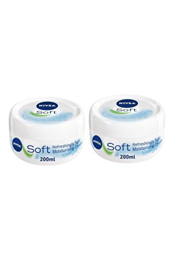 NIVEA Pack Of 2 Soft Moisturizing Cream 2x200ml