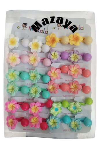Generic Colored Hair Ties 24 Pieces