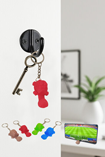 Flipped Cute Turtle Keychain with Phone Holder Gift Hobby