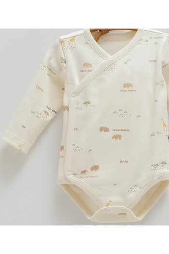 Caramell Baby Boy Set of 3 0-3 Months 100% Cotton Baby Bodysuit Set and Muslin Blanket (80-90cm)