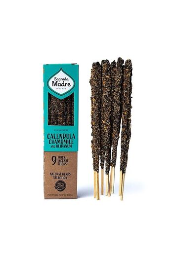 Sagrada Madre Scented Sticks — Calendula • Chamomile • Olibanum (Frankincense) | Calm, Purifying