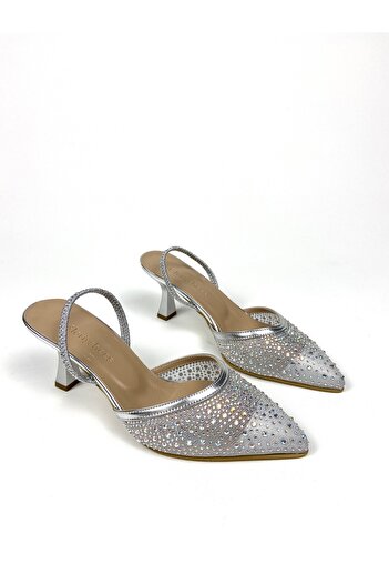 Gloriys Ayakkabı & Çanta Transparent Stone 6 cm Heel Shoes 01600