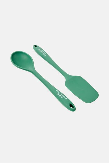 Phantom Chef 2 Pcs Silicon Spatula And Spoon Set, Green