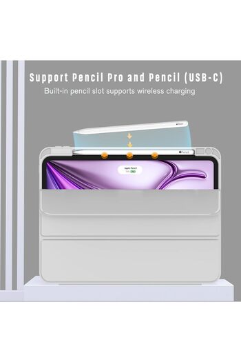 Generic ZryXal New iPad Air 12.9 Inch 2024/iPad Pro 12.9 Inch Case with Pencil Holder