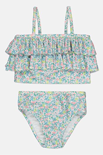 GAP Toddlers Girl Floral Print Top And Bottom Set, Multicolor