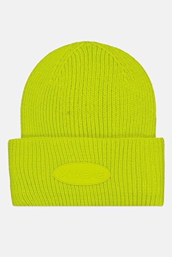 Asos Design Men Knitted Beanie, Lime