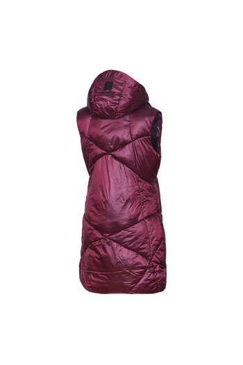 NORTHFINDER Women's vest with SEAL lining and fixed hood Rosemary 2XL wine