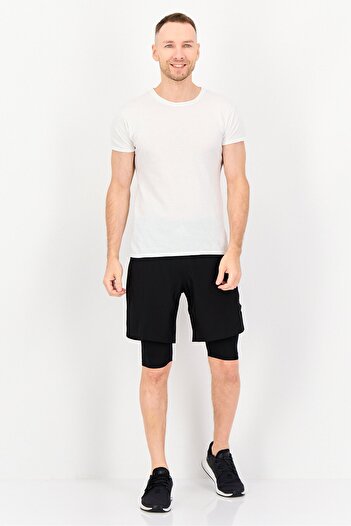 adidas Men 2In1 Sportswear Fit Boxing Shorts With Tights, Black