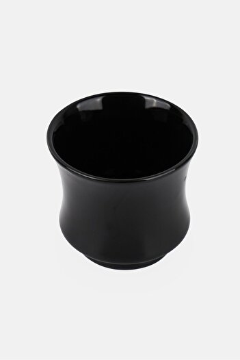 BIA Cordon Bleu Stoneware Solid Footed Tea Cup 177,4 ml, Black