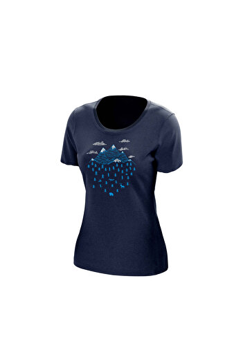 NORTHFINDER TR-49523OR women's outdoor merino T-shirt ARGENTERA3 2XL nightblue