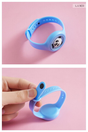 LUXER Anti-Mosquito Silicone Bracelet, 100% Repellent Effect, Model - Panda Bear with LED Lighting