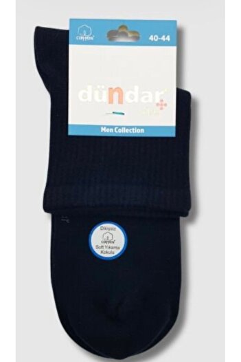 Dündar Plus Erkek Cotton Penye Konç Çorap 4 Mevsim Dikişsiz 6 lı Siyah 6890