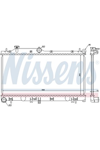 Nissens Radiator, set filtre de schimb, Subaru IMPREZA Hatchback (GR, GH, G3)