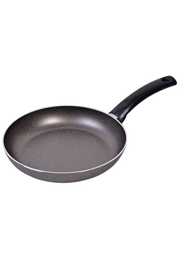 SHOPIENS Non-stick Frying Pan, 24x2.5 cm, Grey, Non-stick Coating, 18 cm Handle - MYONNA