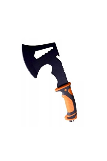 zola Multifunctional steel axe, rubberized for anti-slip, with cover, orange