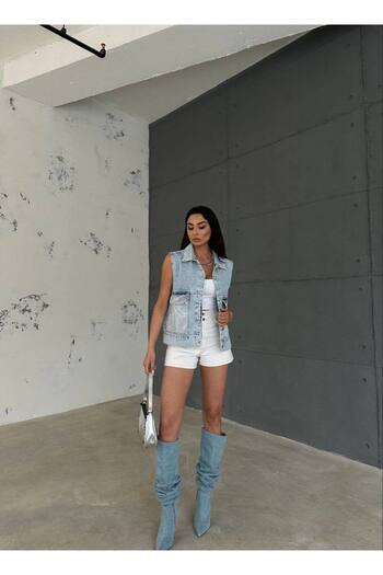 Asist Stone Detailed Denim Jacket