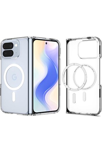 Spigen Ultra Hybrid MagFit for Google Pixel 10 Pro Fold case Pixelsnap MagSafe compatible ClearWhite