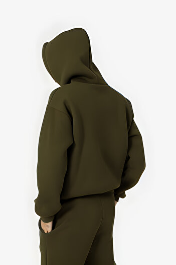 BARLİZ Men's Jogger Tracksuit with Elasticated Cuffs, Hooded Sweatshirt with Kangaroo Pocket