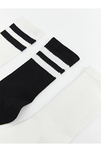 LC Waikiki Lcw Dream Ecru Striped Women's Socks 5-Pack