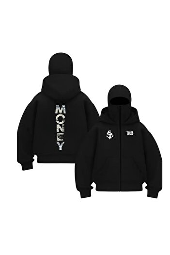 Touz Moda Φούτερ με κουκούλα Ninja με στάμπα Balaclava Streetwear
