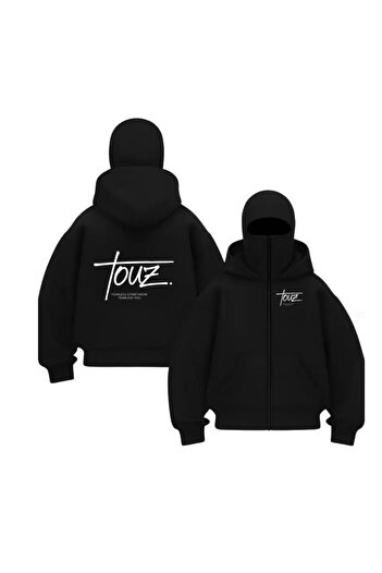 Touz Moda Φούτερ με κουκούλα Ninja με στάμπα Balaclava Touz