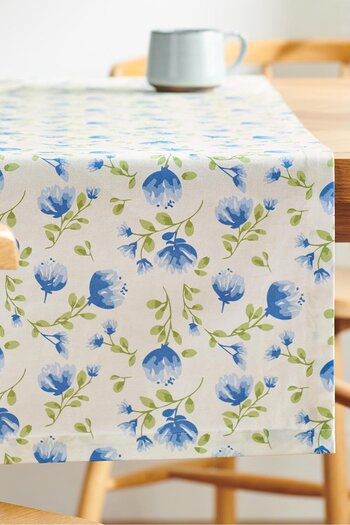 Tchibo Floral Print Table Runner 40 x 180 cm, Multicolor