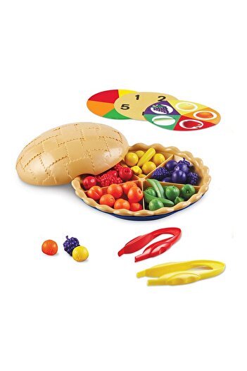 Learning Resources 68-Piece Super Sorting Pie Toy 23.4x24.1x9.4cm – Educational Learning & Stacking Set
