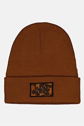 DeFacto Women Embroidered Beanie, Brown