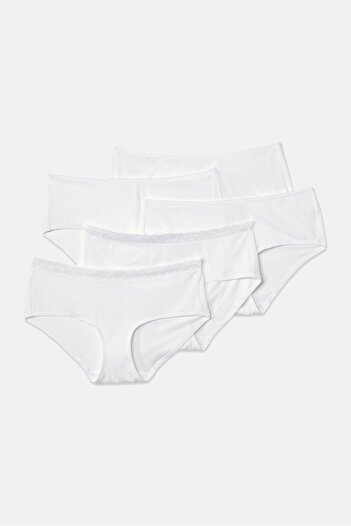 Tchibo Women 5 Pack Plain Panty, White