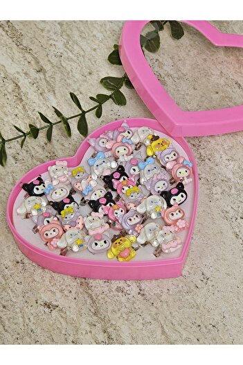 SANRIO 3 Adet Ayarlanabilir Çocuk Yüzük