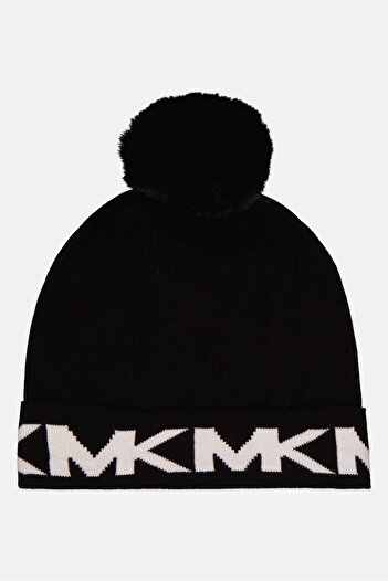 Michael Kors Women Brand Logo Print Bennie, Black/White