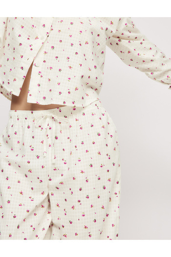 Marks & Spencer %100 Pamuklu Çiçekli Pijama Takımı