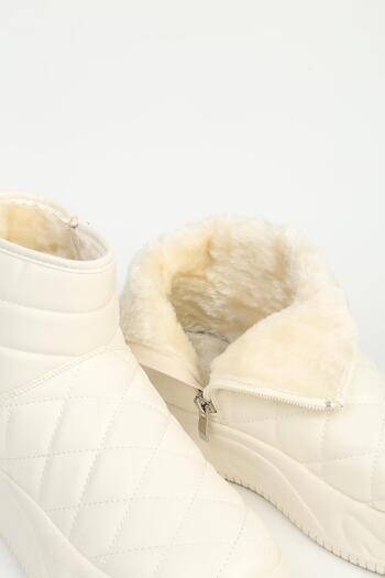 Benetton White Women's Boots Imported Bni-12048