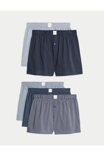 Marks & Spencer 5'li Pamuk Karışımlı Desenli Boxer