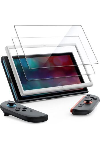 JETech Screen Protector for Nintendo Switch 2 2025, 9H Tempered Glass with Easy Installation Tool, S